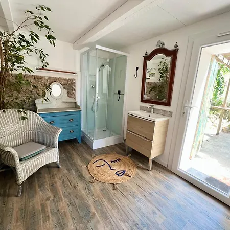 アパート Mas Provencal Vue A 5 Min De La Et Jacuzzi サナリー・シュル・メール